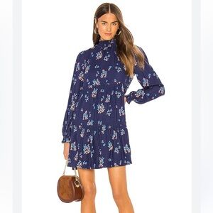 Free People Petit Fours indigo blue dress-  size XS